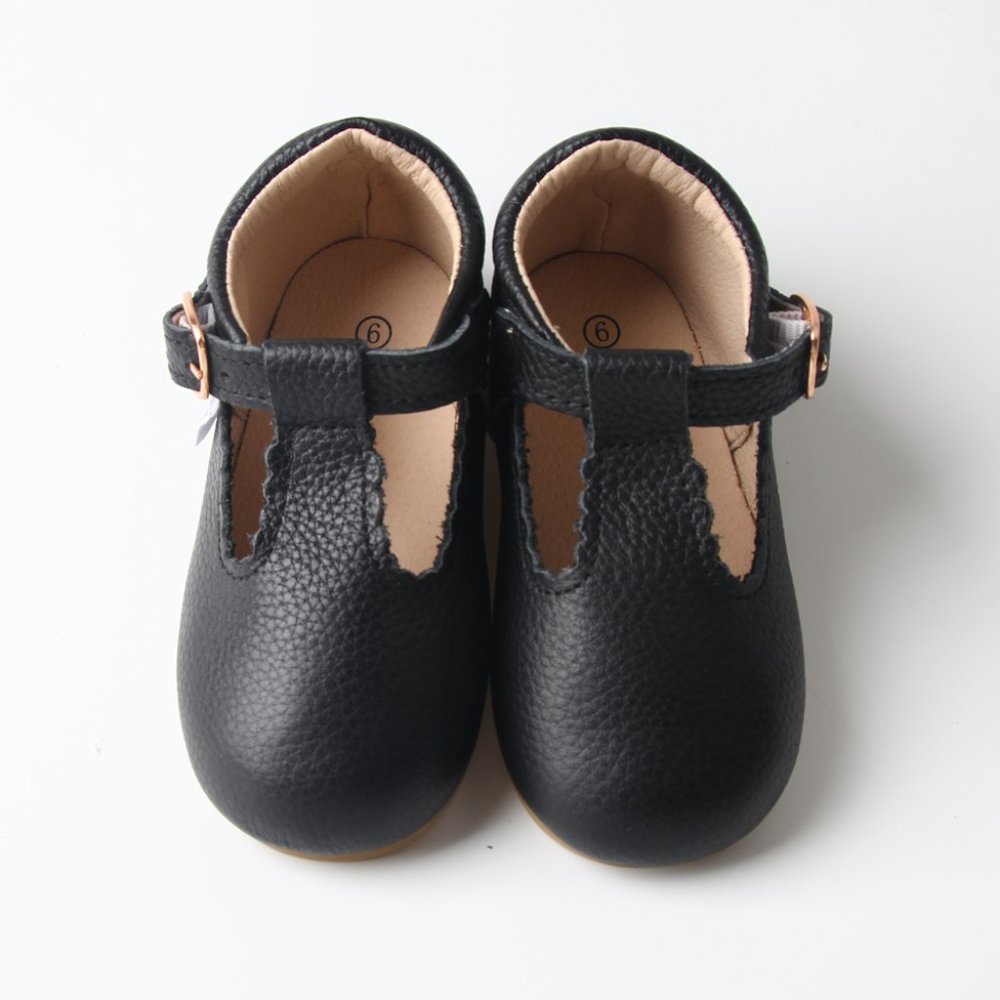 Black Toddler Mary Janes Hard-Sole Toddler Shoes Toddler Dress Shoes School
